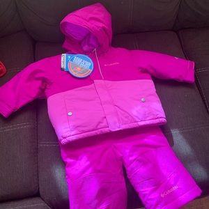 Pink Columbia Snowsuit 6-12 months